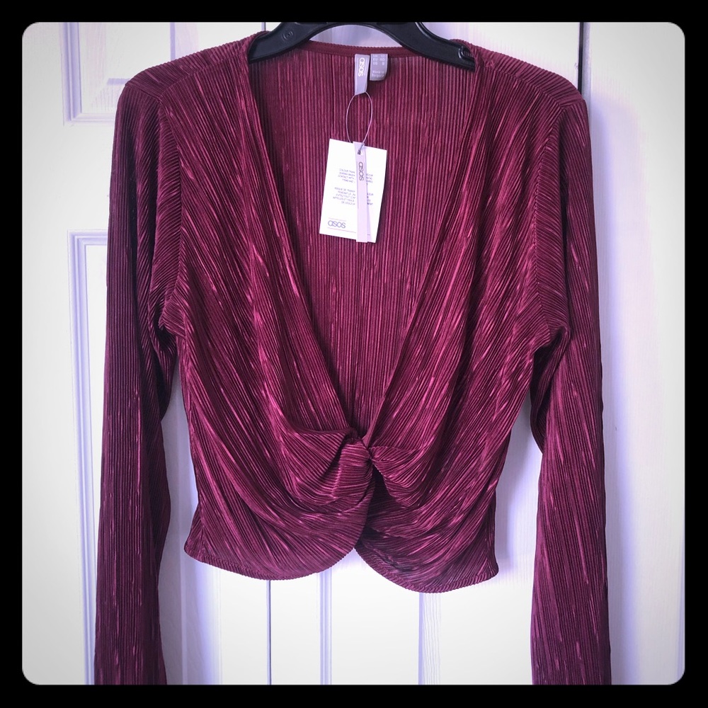 Red crop top